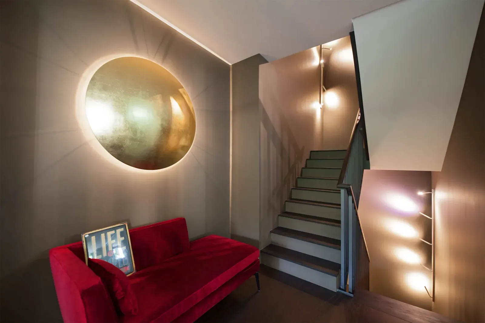 Salon Drab im Treppenhaus